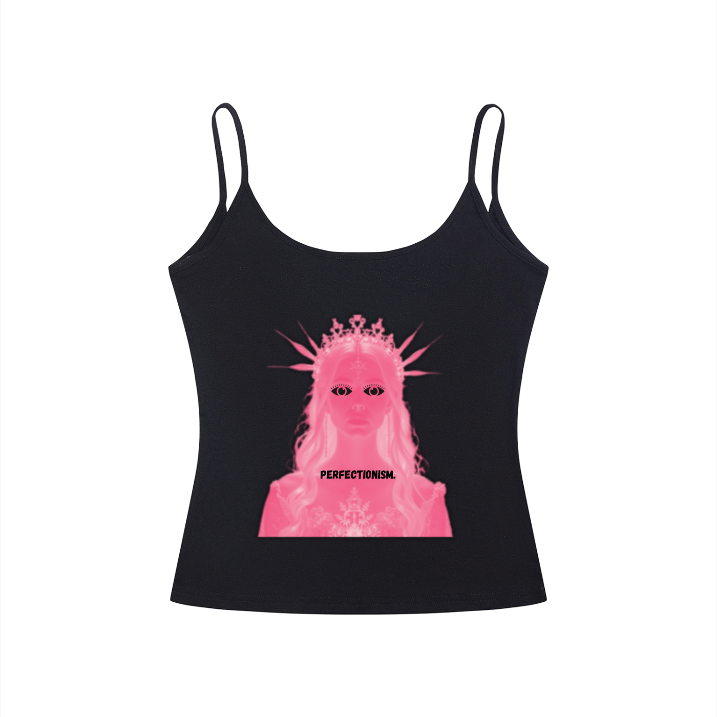 "Perfectionism" Women’s Slim Fit Open-Back Tank Top