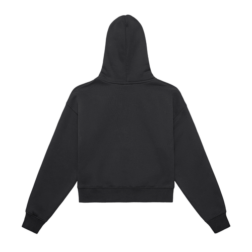 "26" Fleeced Zip-Up Cropped Hoodie
