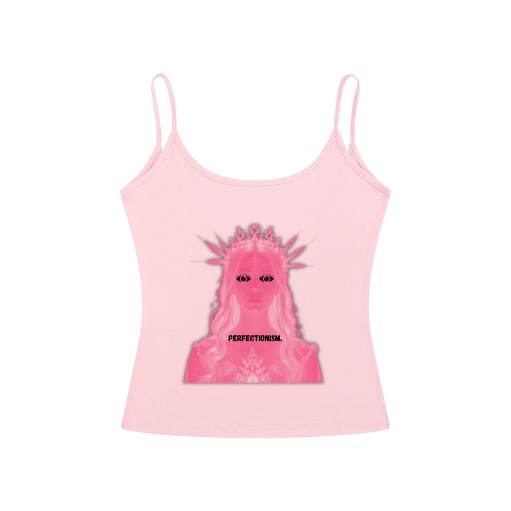 "Perfectionism" Women’s Slim Fit Open-Back Tank Top